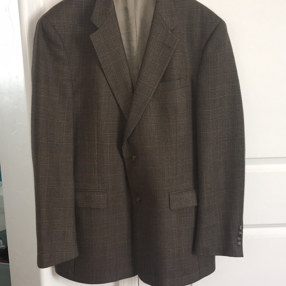Men’s Auth BURBERRY sport coat 44L, vintage